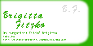 brigitta fitzko business card