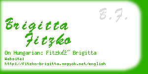 brigitta fitzko business card
